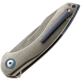 MKM-Maniago Knife Makers Timavo Linerlock Viper Titanium  Folding Knife v021