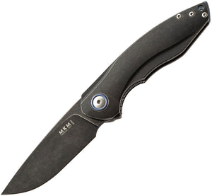 MKM-Maniago Knife Makers Timavo Linerlock Viper Titanium Stonewash Folding Knife v022