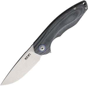 MKM-Maniago Knife Makers Timavo Linerlock Black Micarta Folding Knife VP02BC