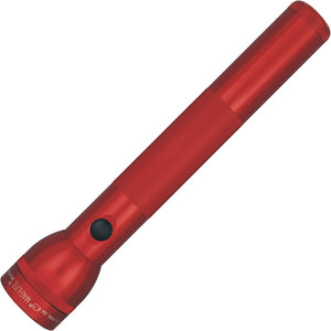 Mag-Lite 12.25" 3D Cell Batteries Red Aluminum Adjustable Beam Flashlight 01275