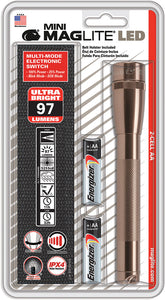 Mag-Lite Mini Maglite LED 2AA Copper 6.25" Copper Flashlight 53596