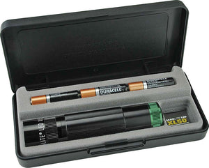 Mag-Lite 3AAA Battery Cell XL50 Green LED Black Aluminum Body Flashlight 63256