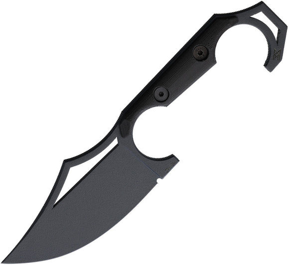 Midgards-Messer Valdis Molon Labe Black TPU D2 Steel Fixed Blade Knife 011B