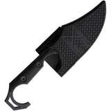 Midgards-Messer Valdis Molon Labe Black TPU D2 Steel Fixed Blade Knife 011B