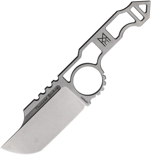 Midgards-Messer Thunrar Backup Stonewash CPM-3V Fixed Blade Knife 019