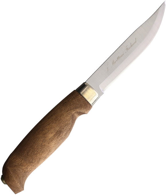 Marttiini Lynx Lumberjack Birch Wood 4034 Stainless Fixed Blade Knife 127015C
