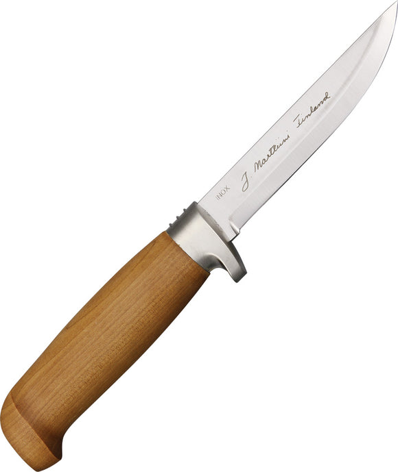 Marttiini Lynx 161 Birch Stainless Fixed Blade Knife w/ Belt Sheath 161013