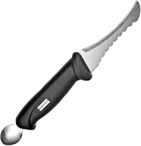 Marttiini Fish Cleaner Black Serrated Stainless Fixed Blade Knife 1750 –  Atlantic Knife Company