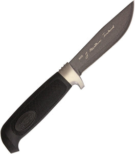 Marttiini Skinner Black Titanium Stainless Fixed Blade Knife w/ Sheath 186026T