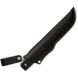 Marttiini MFT Black G10 Stainless Fixed Blade Knife w/ Leather Sheath 354010