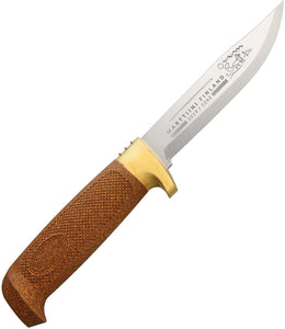 Marttiini Fox 2019 Annual Brown Stainless Clip Point Fixed Blade Knife 391010C