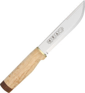 Marttiini Ranger 250 Curly Birch Stainless Fixed Blade Knife w/ Sheath 543015