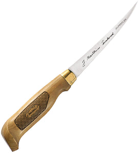 Marttiini Superflex Birch Wood Stainless Fixed Blade Fillet Knife 610016