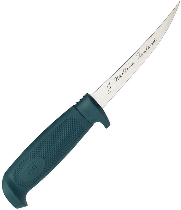Marttiini Basic Green Stainless Fixed Blade Fillet Knife w/ Sheath 817010