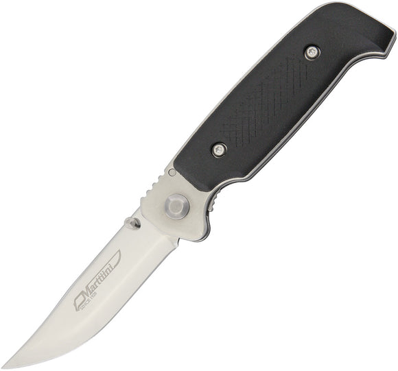 Marttiini Linerlock Lynx Black Folding Polished Stainless Pocket Knife 940110