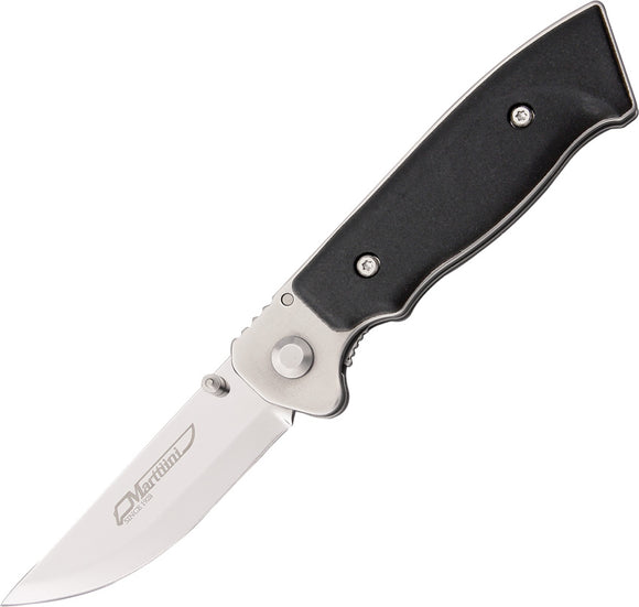 Marttiini Linerlock Lynx Black Folding Polished Stainless Pocket Knife 945110