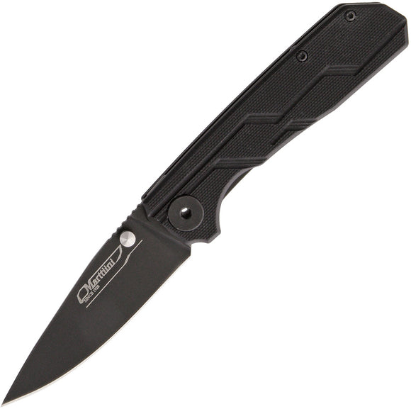 Marttiini Linerlock Black G10 Folding Stainless Standard Edge Pocket Knife B440
