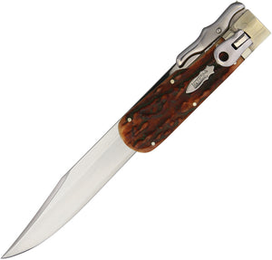 Marbles Brown Jigged Bone Bowie Folding Knife 101