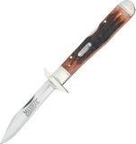 Marbles Guard Lockback Stag Bone Handle 440 Stainless Folding Knife w/ Pouch 109