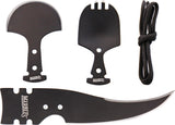 Marbles Knives Alaskan Hunter Set Black Stainless Spork Ulu Hunting Blades 378