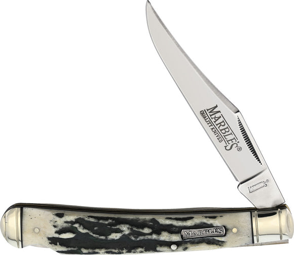 Marbles Black Stag Lockback Folding Pocket Knife 474