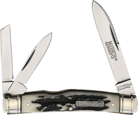 Marbles Congress Black Stag Whittler Folding Pocket Knife 480