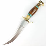 Marbles Skinner 10" Wood & Stag Fixed Blade Knife + Sheath 490