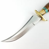 Marbles Skinner 10" Wood & Stag Fixed Blade Knife + Sheath 490