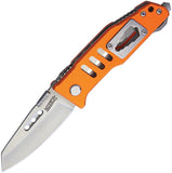 Marbles Linerlock Orange Handle Folding Utility Knife 558