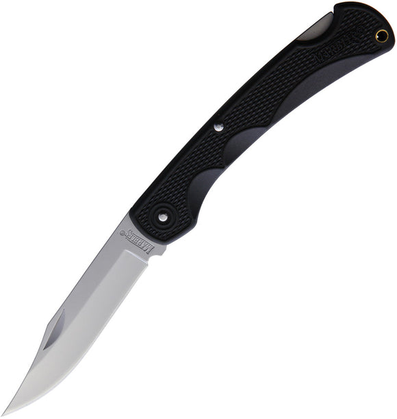 Marbles Black Lockback Folding Pocket Knife + Sheath 564