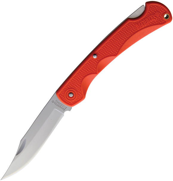 Marbles Orange Lockback Folding Pocket Knife + Sheath 565