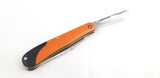 Marbles Trapper Black/Orange G10 Folding Stainless Clip/Spey Pocket Knife 591