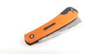 Marbles Black/Orange G10 Folding Stainless Razor Hawkbill Pocket Knife 595