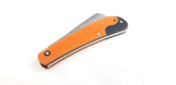 Marbles Black/Orange G10 Folding Stainless Razor Hawkbill Pocket Knife 595