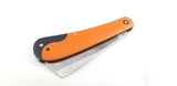 Marbles Black/Orange G10 Folding Stainless Razor Hawkbill Pocket Knife 595