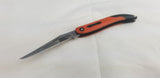 Marbles Toothpick Black/Orange G10 Folding Stainless Clip Point Pocket Knife 596