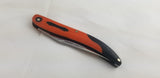 Marbles Toothpick Black/Orange G10 Folding Stainless Clip Point Pocket Knife 596