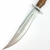 Marbles Stacked Leather Bowie 15" Fixed Blade Knife + Sheath 621