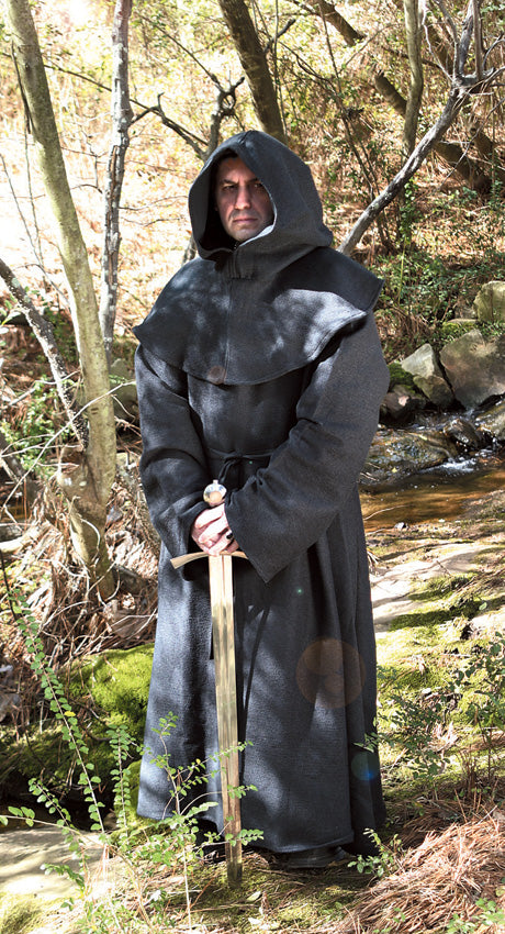 Windlass Men's Monk Black Robe Costume Renaissance Outfit One Size 100298BLK