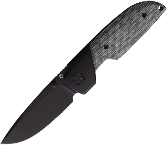 Matsey Basilisk Framelock Black Micarta Folding Bohler M390 Pocket Knife 001BMB