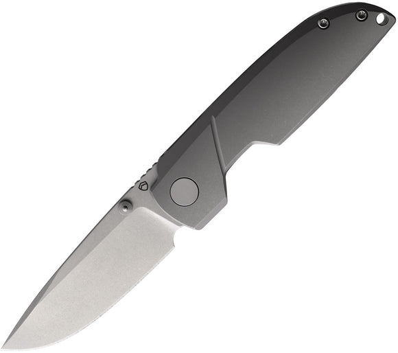 Matsey Basilisk Framelock Gray Titanium Folding Bohler M390 Pocket Knife 001