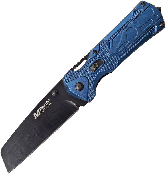 MTech Linerlock w/ Multi-Tool Blue Aluminum Folding Pocket Knife 1104BL