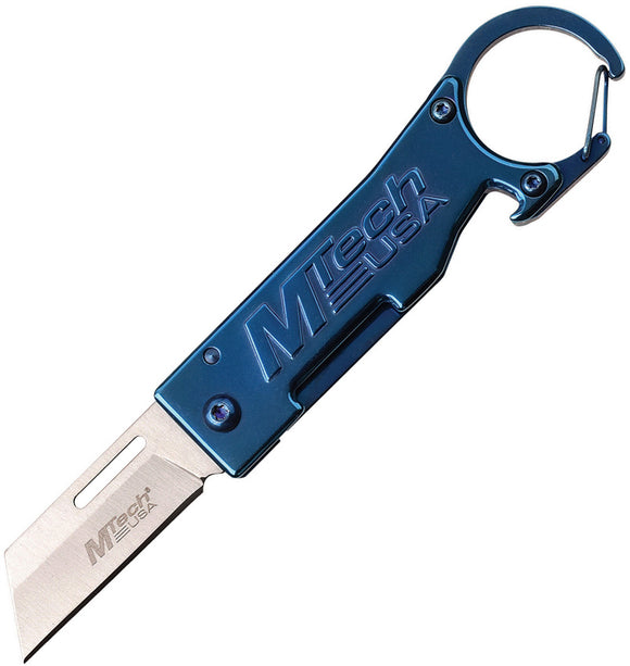 MTech Framelock Blue Keychain Handle Stainless Folding Knife 1171BL