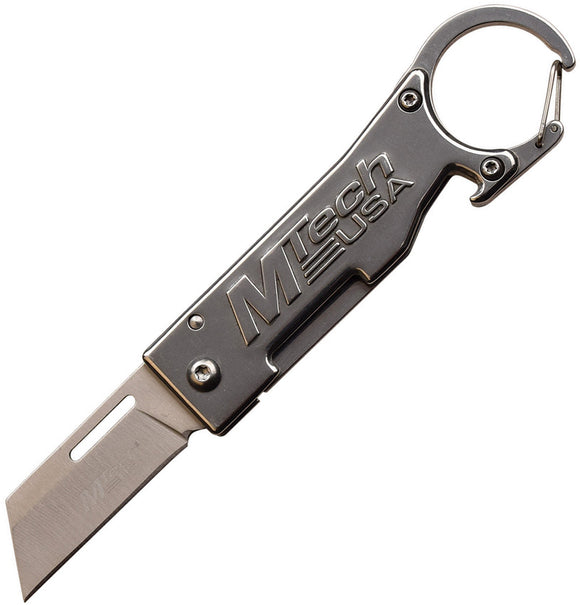 MTech Framelock Gray Keychain Clip Handle Folding Knife 1171S
