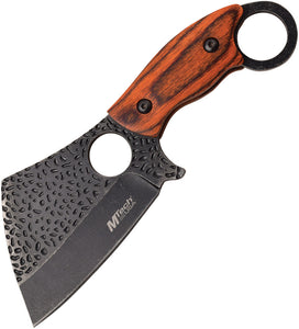 MTech 7" Cleaver Brown  Wood Handle Fixed Blade Knife + Sheath 2086br
