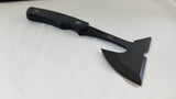MTech 8.75" Black Wood Handle Stainless Fixed Ax Head Spike End Blade Axe 600BK