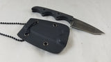 MTech Lot of 12 Black 5" Full Tang G10 Stonewashed Fixed Blade Neck Knife 673XX