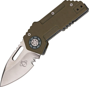 Mantis Wile E Tan Folding Pocket Knife G-10 Handles Stainless Blade