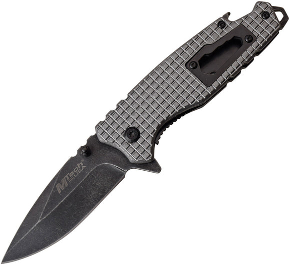 MTech Linerlock A/O Black Assisted Folding Knife 1014gy