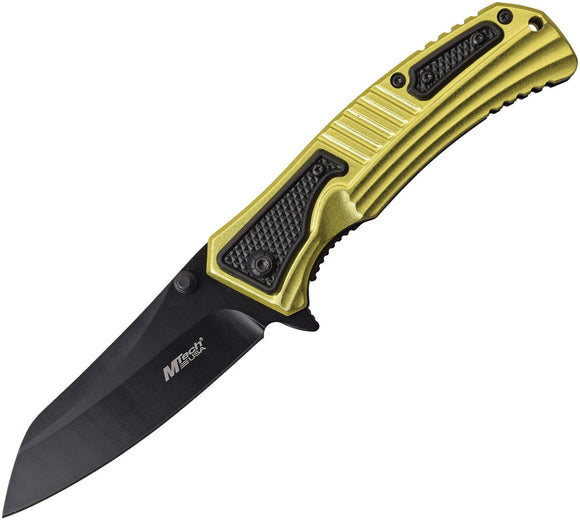 MTech Linerlock A/O Yellow Assisted Folding Knife 1039yl